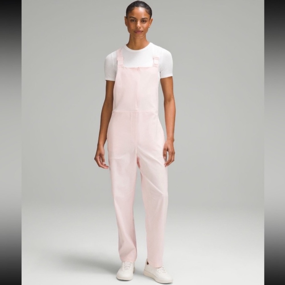 Lululemon WovenAir Overalls — Strawberry Milkshake